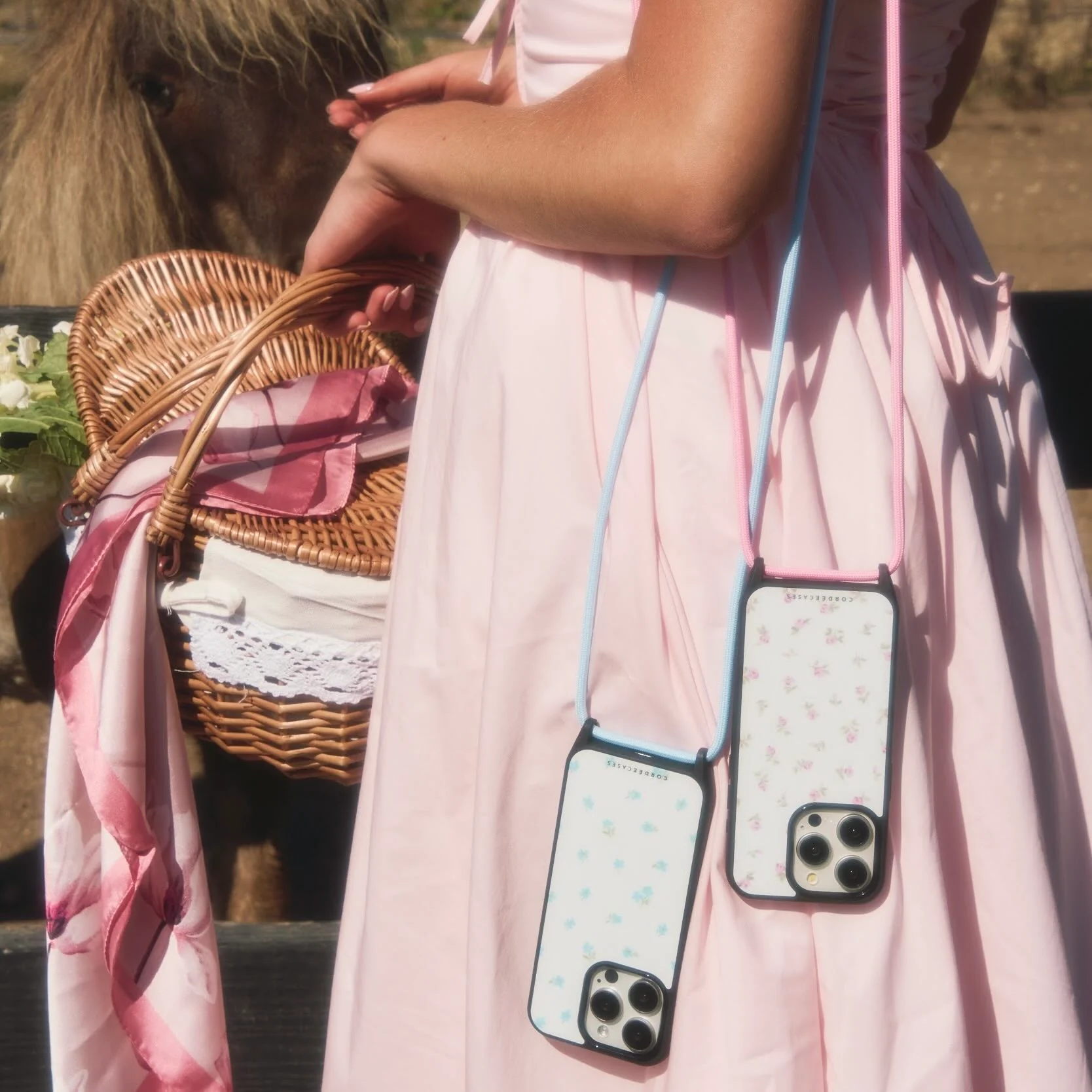 Cairo Phone Strap Set Floral Blush - Image 6