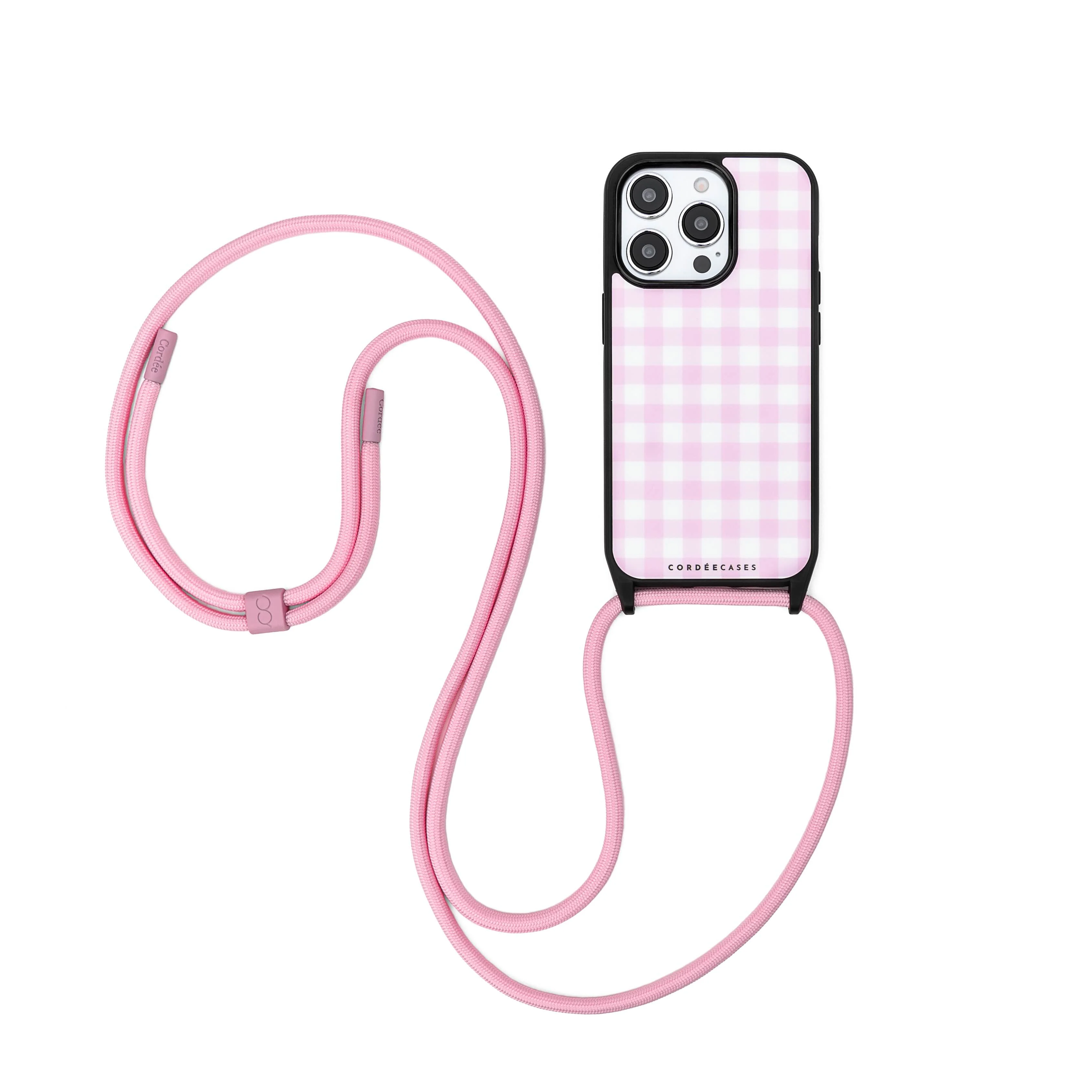 Cairo Phone Strap Set Gingham Blush - Image 3