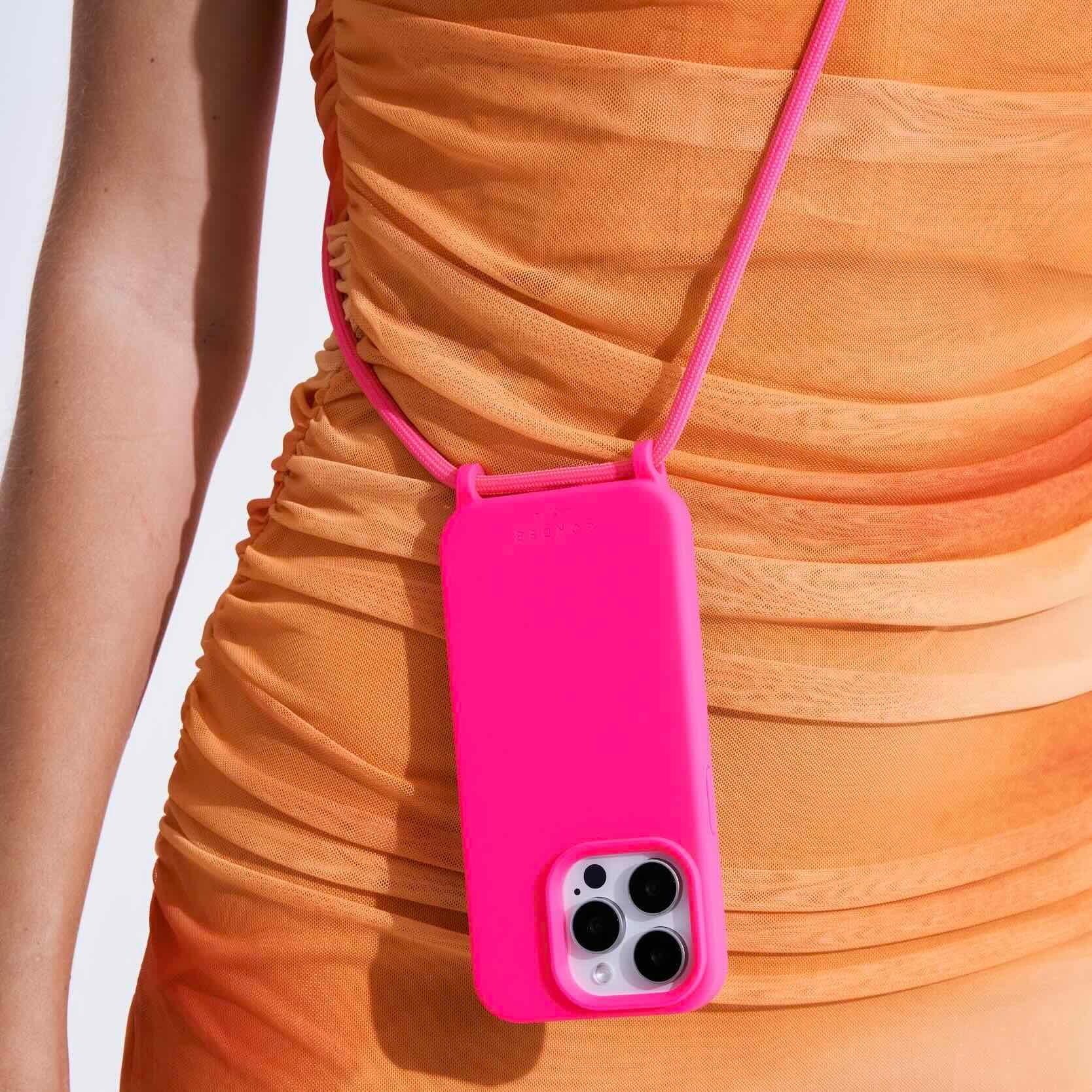 Cairo Phone Strap Set Neon Pink - Image 2